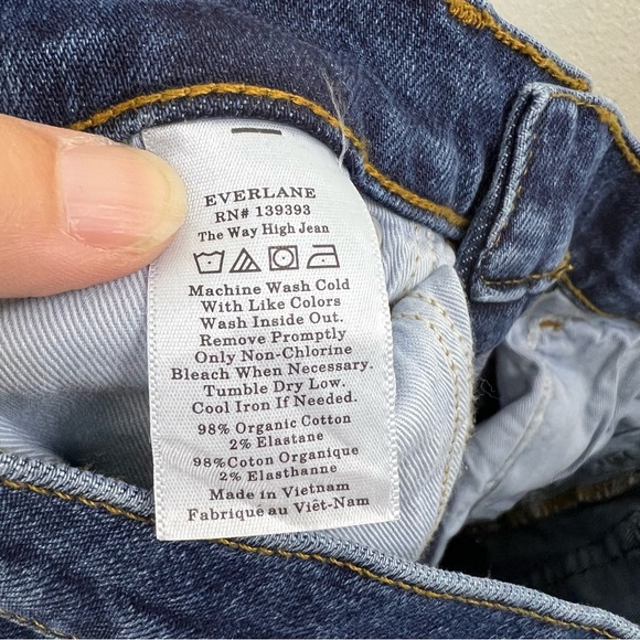 NEW EVERLANE 27 The Way-High Organic Jean Vintage Indigo - Picture 3 of 14